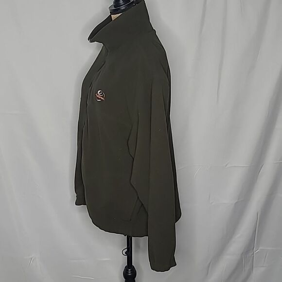 Vintage Mossy Oak Green Fleece Zip Up Jacket Men's Large - Picture 2 of 11